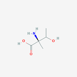 molecular formula C5H11NO3 B14780534 Isovaline, 3-hydroxy- 