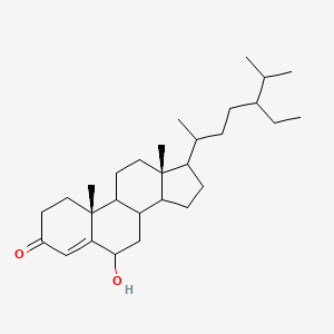 molecular formula C29H48O2 B14780632 Stigmast-4-en-6beta-ol-3-one 