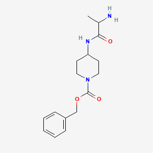 molecular formula C16H23N3O3 B14780635 Benzyl 4-(2-aminopropanoylamino)piperidine-1-carboxylate 