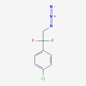 molecular formula C8H6ClF2N3 B1478069 1-(2-Azido-1,1-difluoroethyl)-4-chlorobenzene CAS No. 1254038-57-7