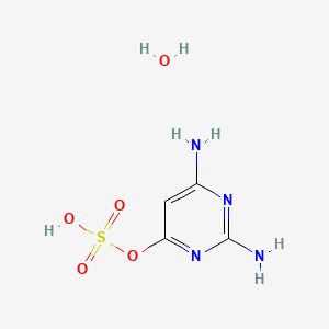 molecular formula C4H8N4O5S B14780888 2,6-Diaminopyrimidin-4-ol sulfate hydrate 