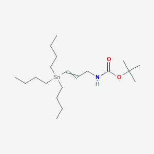 molecular formula C20H41NO2Sn B14780934 tert-butyl N-(3-tributylstannylprop-2-enyl)carbamate 