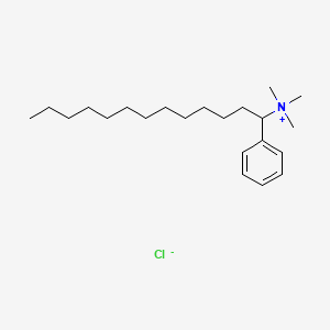 molecular formula C22H40ClN B14781034 N,N,N-Trimethyl-1-phenyltridecan-1-aminium chloride 