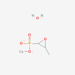 molecular formula C3H7CaO5P B14781047 Calcium;(3-methyloxiran-2-yl)-dioxido-oxo-lambda5-phosphane;hydrate 