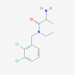 molecular formula C12H16Cl2N2O B14781071 2-amino-N-[(2,3-dichlorophenyl)methyl]-N-ethylpropanamide 