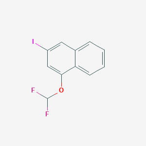 molecular formula C11H7F2IO B14781125 1-(Difluoromethoxy)-3-iodonaphthalene 