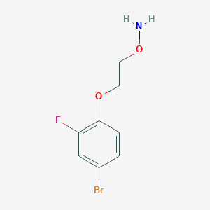 molecular formula C8H9BrFNO2 B14781291 O-(2-(4-Bromo-2-fluorophenoxy)ethyl)hydroxylamine 