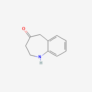 molecular formula C10H11NO B14781334 4H-1-Benzazepin-4-one, 1,2,3,5-tetrahydro- 