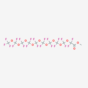molecular formula C12H3F21O11 B14781369 Methyl 2-[[[[[[[[difluoro(trifluoromethoxy)methoxy]-difluoro-methoxy]-difluoro-methoxy]-difluoro-methoxy]-difluoro-methoxy]-difluoro-methoxy]-difluoro-methoxy]-difluoro-methoxy]-2,2-difluoro-acetate 
