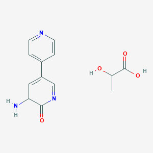 molecular formula C13H15N3O4 B14781647 Amrinone lactate;Inocor 