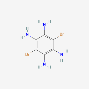 molecular formula C6H8Br2N4 B14781748 3,6-Dibromo-1,2,4,5-benzenetetramine 