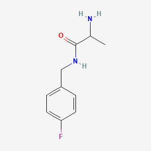 molecular formula C10H13FN2O B14781852 (S)-2-Amino-N-(4-fluorobenzyl)propanamide 
