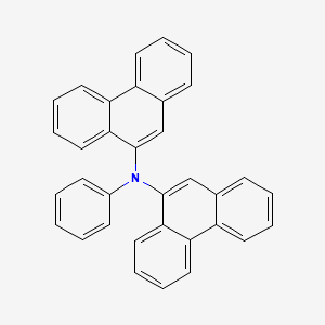 molecular formula C34H23N B14782025 N-(Phenanthren-9-yl)-N-phenylphenanthren-9-amine 