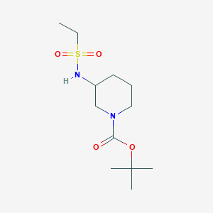 molecular formula C12H24N2O4S B14782049 Tert-butyl 3-(ethylsulfonylamino)piperidine-1-carboxylate 