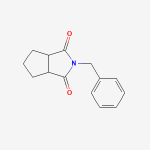 molecular formula C14H15NO2 B14782096 2-benzyl-4,5,6,6a-tetrahydro-3aH-cyclopenta[c]pyrrole-1,3-dione 