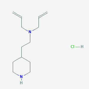 molecular formula C13H25ClN2 B1478224 N-Allyl-N-[2-(4-piperidinyl)ethyl]-2-propen-1-amine hydrochloride CAS No. 1940588-84-0