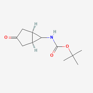 molecular formula C11H17NO3 B14782246 tert-butyl N-[exo-3-oxobicyclo[3.1.0]hexan-6-yl]carbamate 