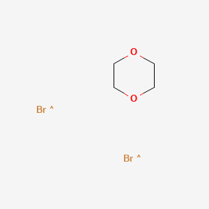 molecular formula C4H8Br2O2 B14782468 1,4-Dioxane; dibromine 