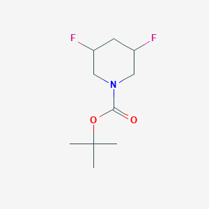 molecular formula C10H17F2NO2 B14782475 Tert-butyl 3,5-difluoropiperidine-1-carboxylate 