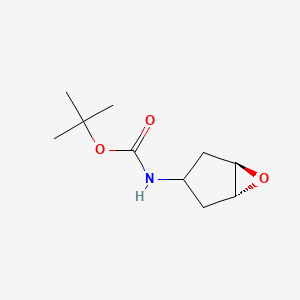 molecular formula C10H17NO3 B14782578 tert-butyl N-[(1R,5R)-6-oxabicyclo[3.1.0]hexan-3-yl]carbamate 