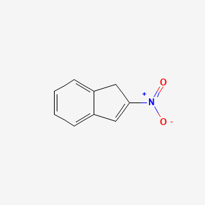 molecular formula C9H7NO2 B14782600 2-nitro-1H-indene CAS No. 16021-01-5