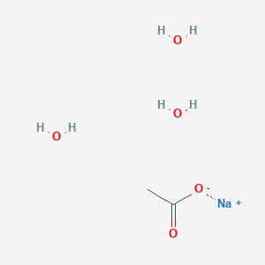 molecular formula C2H9NaO5 B147827 Sodium acetate trihydrate CAS No. 6131-90-4