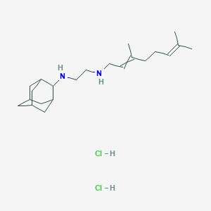 molecular formula C22H40Cl2N2 B14782707 N'-(2-adamantyl)-N-(3,7-dimethylocta-2,6-dienyl)ethane-1,2-diamine;dihydrochloride 