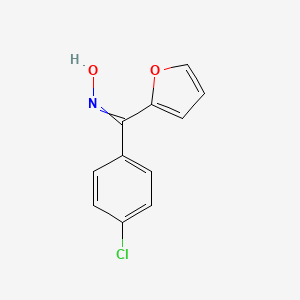 molecular formula C11H8ClNO2 B14782943 N-[(4-chlorophenyl)-(furan-2-yl)methylidene]hydroxylamine 