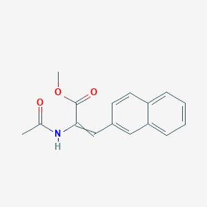 molecular formula C16H15NO3 B14782997 Methyl 2-acetamido-3-(naphthalen-2-yl)prop-2-enoate CAS No. 92635-05-7