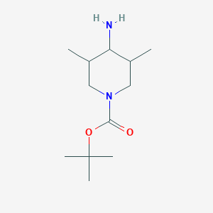 molecular formula C12H24N2O2 B14783042 Tert-butyl 4-amino-3,5-dimethylpiperidine-1-carboxylate 