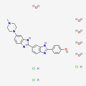 molecular formula C25H37Cl3N6O6 B14783151 Hoechst 33258 (trihydrochloride) 