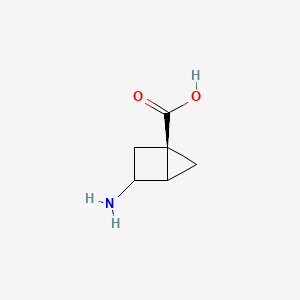 molecular formula C6H9NO2 B14783193 Exo-3-aminobicyclo[2.1.0]pentane-1-carboxylic acid 