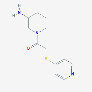 molecular formula C12H17N3OS B1478322 1-(3-Aminopiperidin-1-yl)-2-(pyridin-4-ylthio)ethan-1-one CAS No. 1837602-19-3