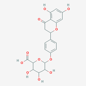 molecular formula C21H20O11 B14783239 Naringenin-4'-o-beta-d-glucuronide 
