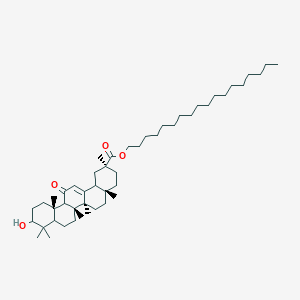 molecular formula C48H82O4 B14783254 octadecyl (2S,4aS,6aS,6bR,12aS)-10-hydroxy-2,4a,6a,6b,9,9,12a-heptamethyl-13-oxo-3,4,5,6,6a,7,8,8a,10,11,12,14b-dodecahydro-1H-picene-2-carboxylate 