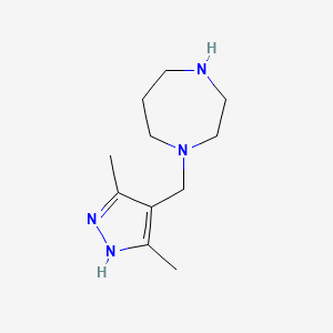 molecular formula C11H20N4 B1478329 1-((3,5-dimethyl-1H-pyrazol-4-yl)methyl)-1,4-diazepane CAS No. 1869226-10-7