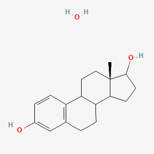 molecular formula C18H26O3 B14783398 Estrasorb; beta-Estradiol hemihydrate; beta-Estradiol semihydrate 