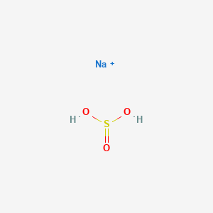molecular formula NaHSO3in aqueous solution<br>NaHO3S<br>NaHSO3<br>NaHSO3<br>HNaO3S B147834 Sodium bisulfite CAS No. 7631-90-5