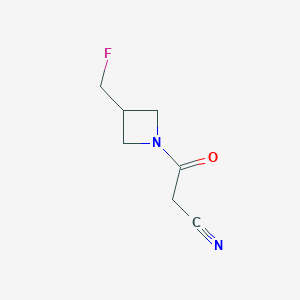 molecular formula C7H9FN2O B1478341 3-(3-(Fluoromethyl)azetidin-1-yl)-3-oxopropanenitrile CAS No. 2098057-78-2