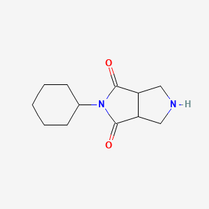 molecular formula C12H18N2O2 B1478342 2-cyclohexyltetrahydropyrrolo[3,4-c]pyrrole-1,3(2H,3aH)-dione CAS No. 2097992-73-7
