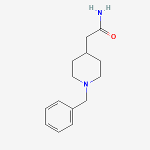 molecular formula C14H20N2O B14783422 2-(1-Benzylpiperidin-4-yl)acetamide 