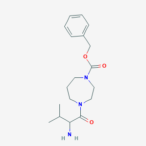 molecular formula C18H27N3O3 B14783427 Benzyl 4-(2-amino-3-methylbutanoyl)-1,4-diazepane-1-carboxylate 