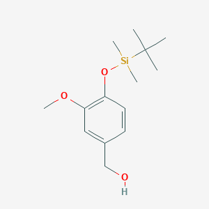 molecular formula C14H24O3Si B147835 Methoxy4-[[(1,1-dimethylethyl)dimethylsilyl]oxy]-3-benzenemethanol CAS No. 113931-96-7