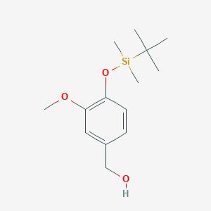 molecular formula C14H24O3Si B147835 3-Methoxy-4-(tert-butyldimethylsiloxy)benzyl alcohol CAS No. 113931-96-7
