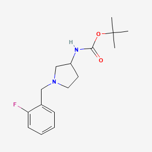 molecular formula C16H23FN2O2 B14783544 (R)-tert-Butyl (1-(2-fluorobenzyl)pyrrolidin-3-yl)carbamate 