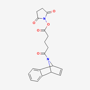 molecular formula C19H18N2O5 B14783559 1,3-Etheno-2H-isoindole-2-pentanoic acid, 1,3-dihydro-delta-oxo-, 2,5-dioxo-1-pyrrolidinyl ester 