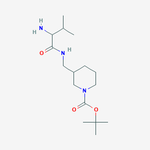 molecular formula C16H31N3O3 B14783624 Tert-butyl 3-[[(2-amino-3-methylbutanoyl)amino]methyl]piperidine-1-carboxylate 
