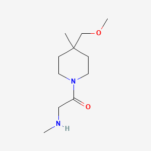 molecular formula C11H22N2O2 B1478367 1-(4-(Methoxymethyl)-4-methylpiperidin-1-yl)-2-(methylamino)ethan-1-one CAS No. 1882574-54-0