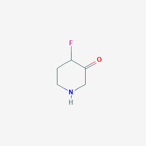 molecular formula C5H8FNO B14783722 3-Piperidinone, 4-fluoro- 