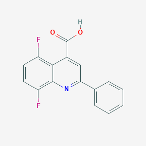 molecular formula C16H9F2NO2 B14784043 5,8-Difluoro-2-phenylquinoline-4-carboxylic acid 